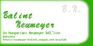balint neumeyer business card